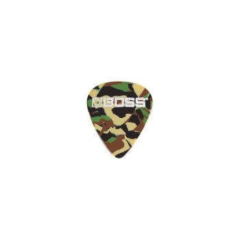 Boss bpk-12-ch camo heavy 12 plettri - plettri chitarra/ basso