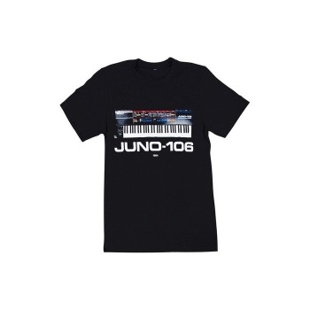 Roland juno106 t-shirt nera...