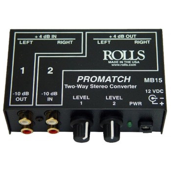 Rolls promatch mb15 two-way stereo converter - effetti/processori segnali