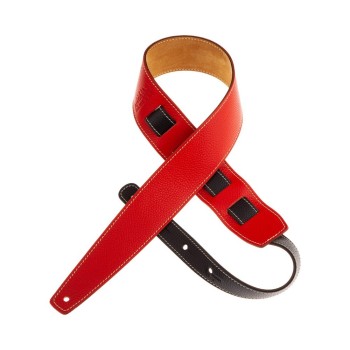 Holes HS Colors bicolore Rosso - Nero 6 cm - Magrabò Guitar Straps