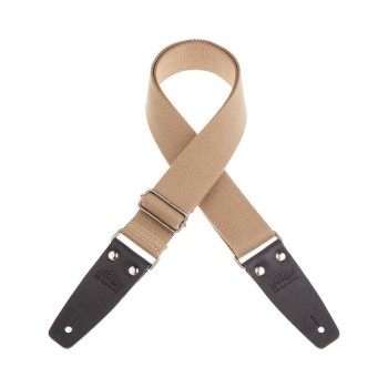 Stripe SC Entry Beige 5 cm terminali Grigio Scuro fibbia Ferro Antico - Magrabò Guitar Straps