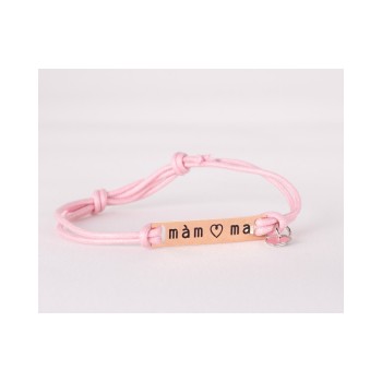 MYSANITY - Braccialetto donna rosa tag mamma