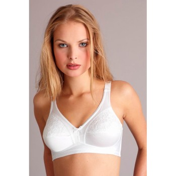 MYSANITY - Reggiseno in raso con pizzo coppa C 3 Bianco