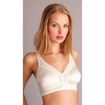 MYSANITY - Reggiseno in raso alto sostegno coppa B 3 Panna