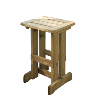 Sgabello alto da esterno in legno Rex 40x45x h80 cm