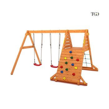 Altalena e Arrampicata in legno Fungoo SPIDER King gioco in legno per giardino