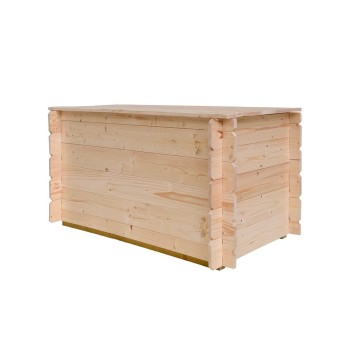 Baule Cassapanca in legno da esterno Giove 130X60X54H CM