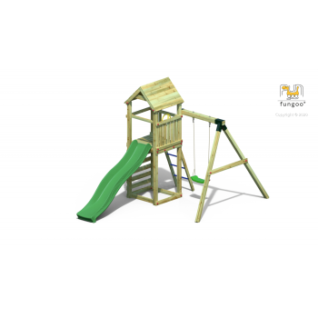 Fungoo Gaia T1S parco giochi in legno da giardino