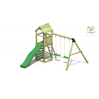 Fungoo Gaia T2S Parco giochi in legno da giardino