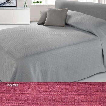 Copriletto Letto Matrimoniale Jacquard Cavalieri Fuxia