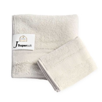 Coppia Asciugamani Viso + Ospite Andrea Home Jsupersoft Tortora