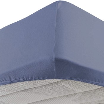 Lenzuolo Sotto Con Angoli Elastici Matrimoniale Vivacolor Daunenstep Blu