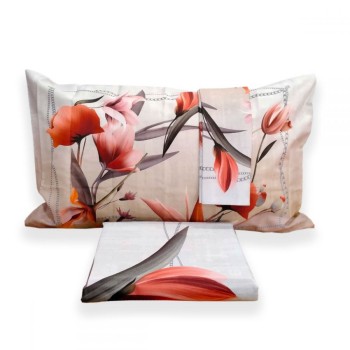 Parure Copripiumino Letto Matrimoniale Tessitura Randi Bloom Colore Bianco