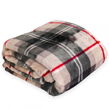 Plaid Effetto Cashmere Cm 170x210 Cavalieri Scottish Colore Naturale