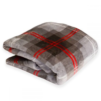 Plaid Effetto Cashmere Cm 170x210 Cavalieri Scottish Colore Grigio